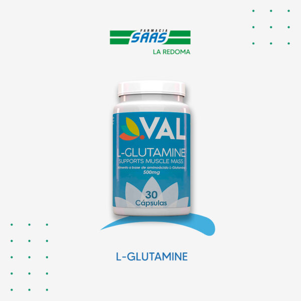 L-Glutamina Capsulas 500 Mg x 30