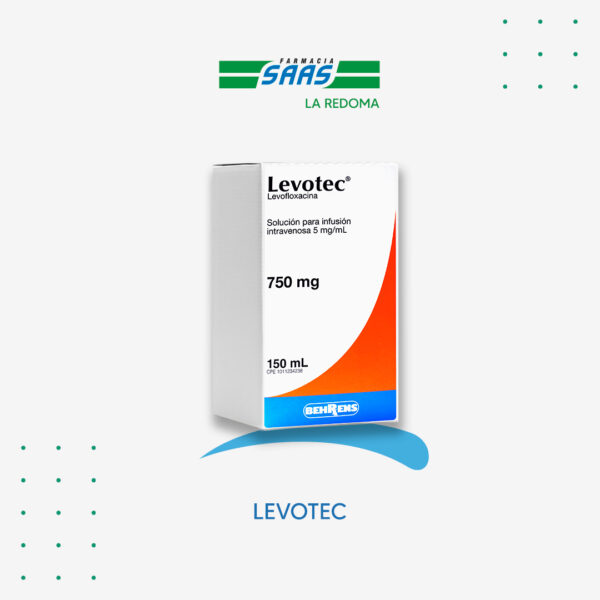 Levotec Solución Intravenosa 750 Mg x 150 Ml